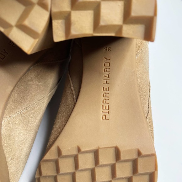 Pierre Hardy Suede Leather Tie Back Block Heel Platform Ankle Boots 8 - Picture 15 of 16